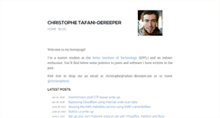 Desktop Screenshot of christophetd.fr